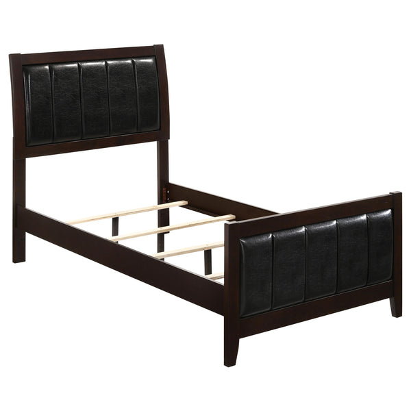 Coaster Furniture Carlton Twin Upholstered Panel Bed 202091T IMAGE 1