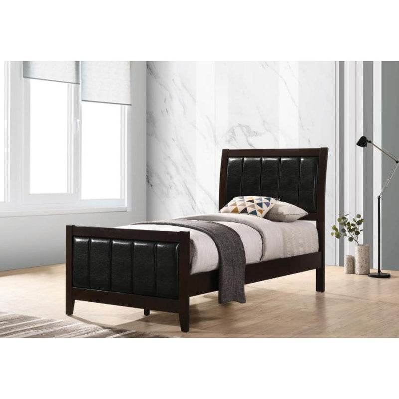 Coaster Furniture Carlton Twin Upholstered Panel Bed 202091T IMAGE 2