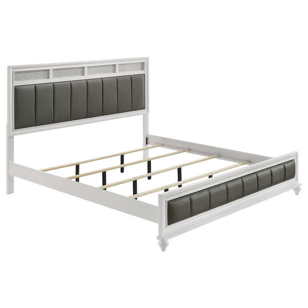 Coaster Furniture Barzini King Upholstered Panel Bed 205891KE IMAGE 1