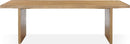 One - Modern Coastal Live Edge Dining Table - White Oak