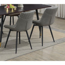 Coaster Furniture Brassie 110272 Upholstered Swivel Dining Side Chair - Grey (Set of 2) IMAGE 9