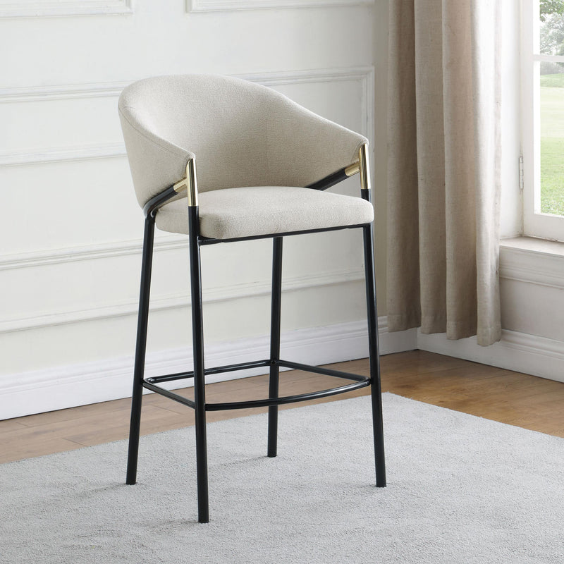 Coaster Furniture Chadwick 183437 Fabric Upholstered Bar Chair - Beige (Set of 2) IMAGE 9
