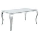 Coaster Furniture Dining Table with Glass Top 115091 IMAGE 2