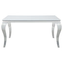 Coaster Furniture Dining Table with Glass Top 115091 IMAGE 3
