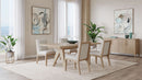 Sumire - Solid Wood Dining Chair (Set of 2) - Ginger And Natural Linen
