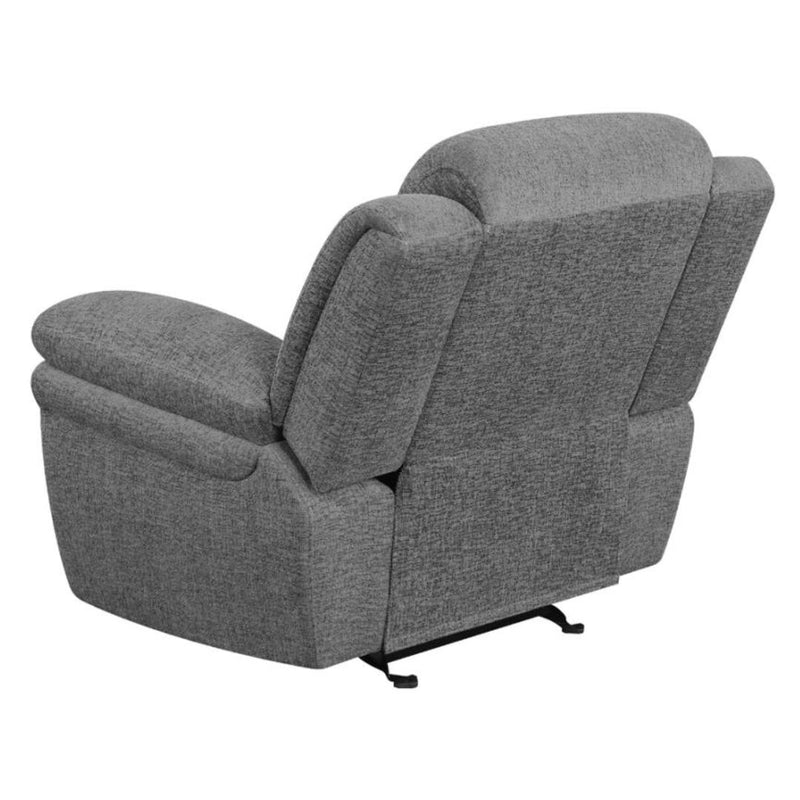 Coaster Furniture Bahrain Glider Fabric Recliner with Wall Recline 609543 IMAGE 5