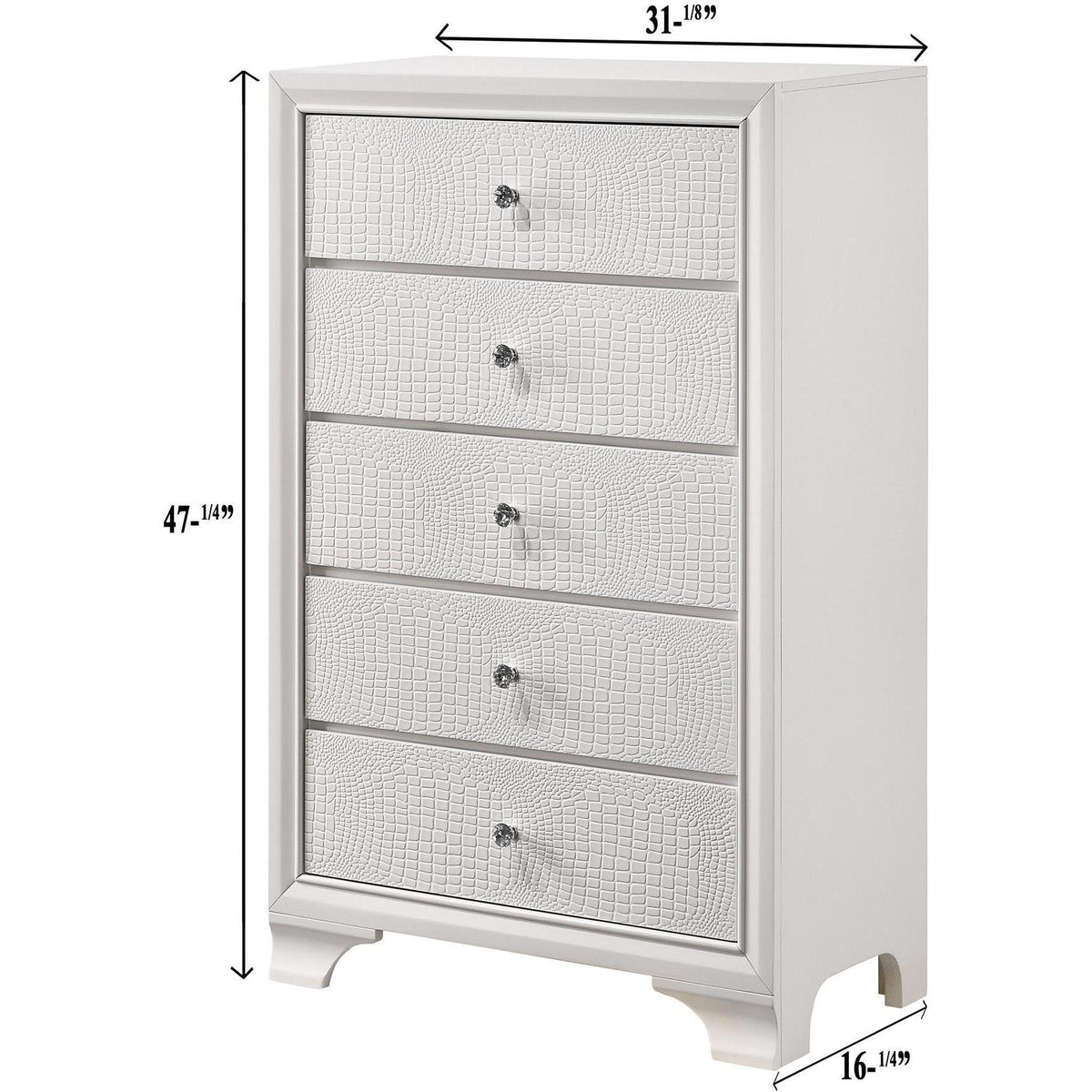  Crown Mark Lyssa B4310-4 Chest - Frost IMAGE 3