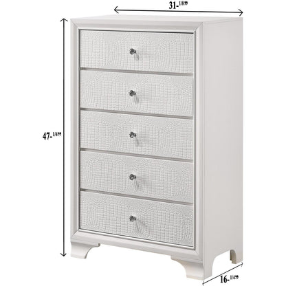  Crown Mark Lyssa B4310-4 Chest - Frost IMAGE 3