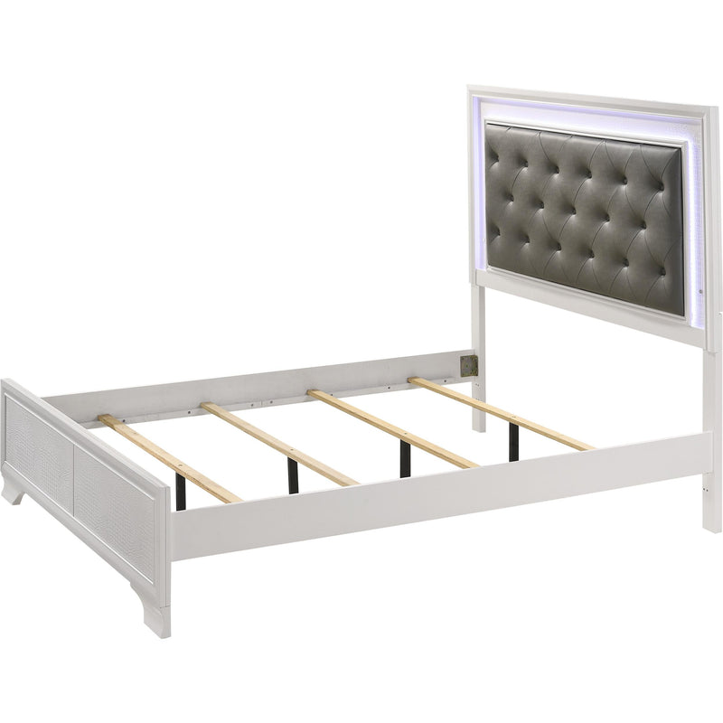 Crown Mark Lyssa Queen Upholstered Platform Bed B4310-KQ-RAIL/B4310-Q-HBFB IMAGE 2