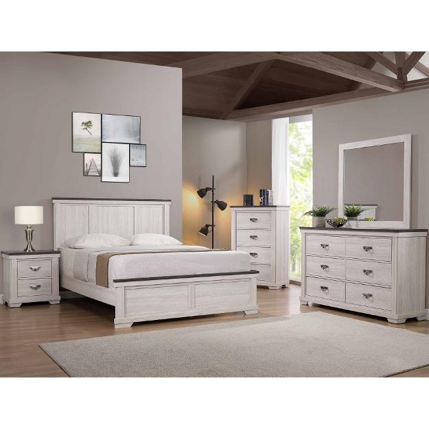 Crown Mark Leighton Twin Panel Bed B8180-FT-RAIL/B8180-T-HBFB IMAGE 2