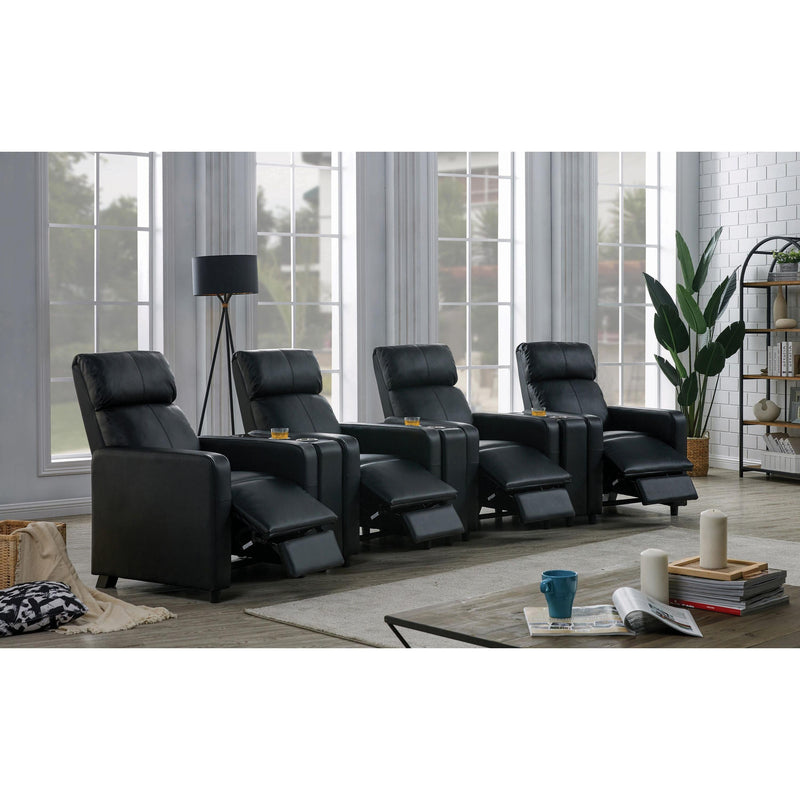 Coaster Furniture Toohey Leatherette Reclining Home Theater Seating 600181/600182/600181/600182/600181/600182/600181 IMAGE 2