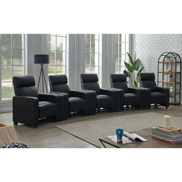 Coaster Furniture Toohey Leatherette Reclining Home Theater Seating 600181/600182/600181/600182/600181/600182/600181/600182/600181 IMAGE 1