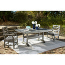  Signature Design by Ashley Visola P802-625 Rectangular Dining Table with Umbrella Option IMAGE 5