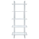Coaster Furniture Hartford 805538 Glass Shelf Bookcase IMAGE 2