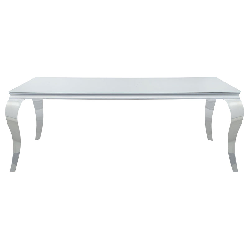 Coaster Furniture Carone Dining Table with Glass Top 115081 IMAGE 2