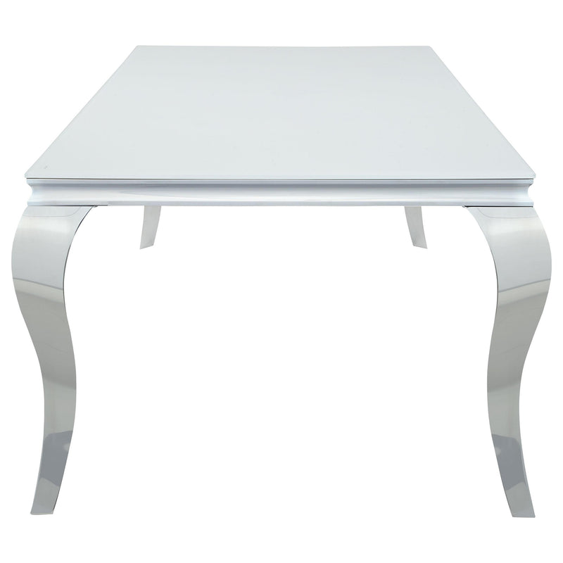 Coaster Furniture Carone Dining Table with Glass Top 115081 IMAGE 3
