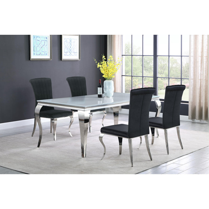 Coaster Furniture Carone Dining Table with Glass Top 115081 IMAGE 5