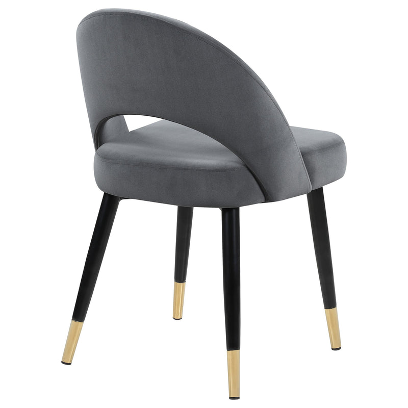 Coaster Furniture Lindsey 192542 Upholstered Dining Side Chair - Grey (Set of 2) IMAGE 7