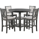 New Classic Furniture Amy 5 pc Counter Height Dinette D3651-52S-GRY IMAGE 1