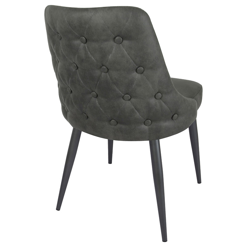 Coaster Furniture Cosmo 106046 Upholstered Dining Side Chair - Grey (Set of 2) IMAGE 7