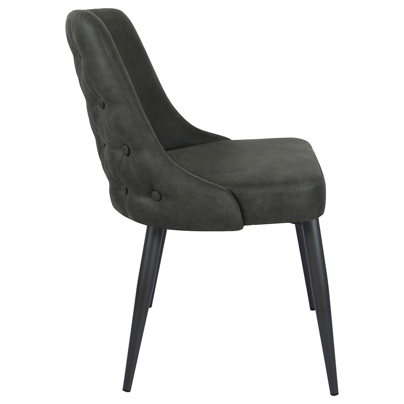 Coaster Furniture Cosmo 106046 Upholstered Dining Side Chair - Grey (Set of 2) IMAGE 8