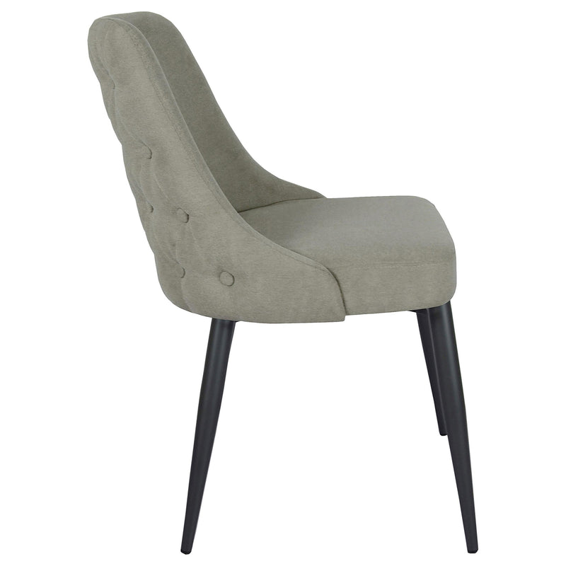 Coaster Furniture Cosmo 106044 Upholstered Dining Side Chair - Light Grey (Set of 2) IMAGE 8