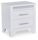 Jarlee - 4 Pc. - King Panel Bed, Dresser, Mirror And Nightstand - White