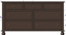 Kellie - 7-Drawer Dresser