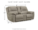 Next-Gen Gaucho - DBL REC PWR Loveseat w/Console - Putty