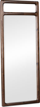 Sol - Beveled Glass Floor Mirror - Brown Spice