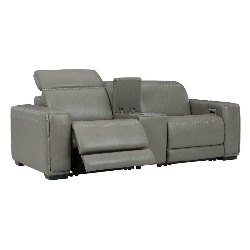 Signature Design by Ashley Correze Power Reclining Leather Match 3 pc Sectional U9420258/U9420257/U9420262 IMAGE 2