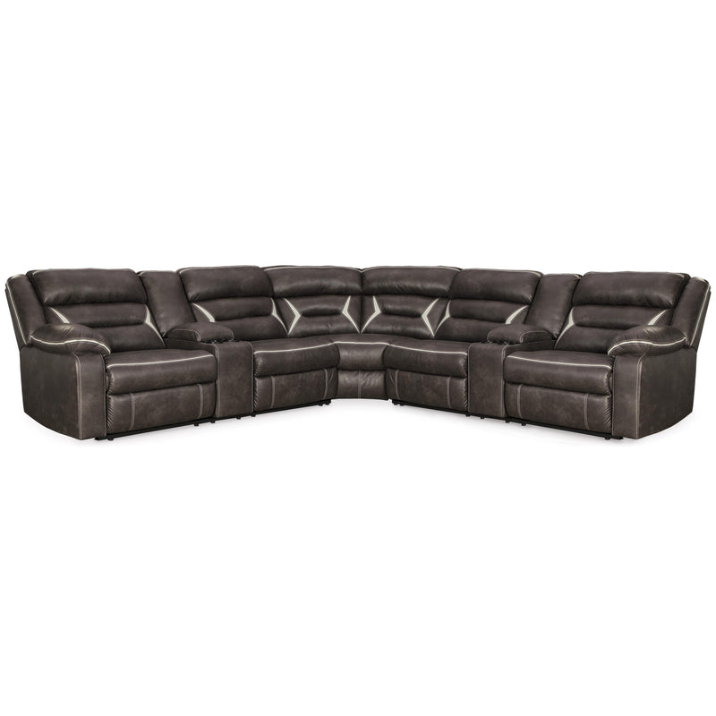 Signature Design by Ashley Kincord Power Reclining Leather Look 3 pc Sectional 1310459/1310477/1310473 IMAGE 1