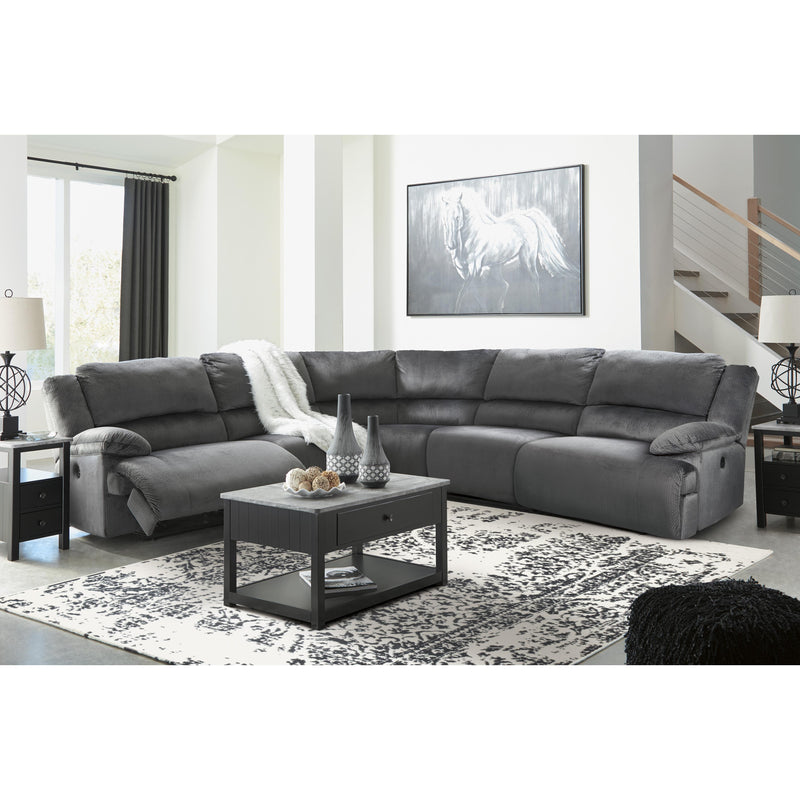 Signature Design by Ashley Clonmel Power Reclining Fabric 5 pc Sectional 3650546/3650546/3650558/3650562/3650577 IMAGE 2