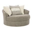 Signature Design by Ashley Creswell Swivel Fabric Accent Chair 1530521 IMAGE 1