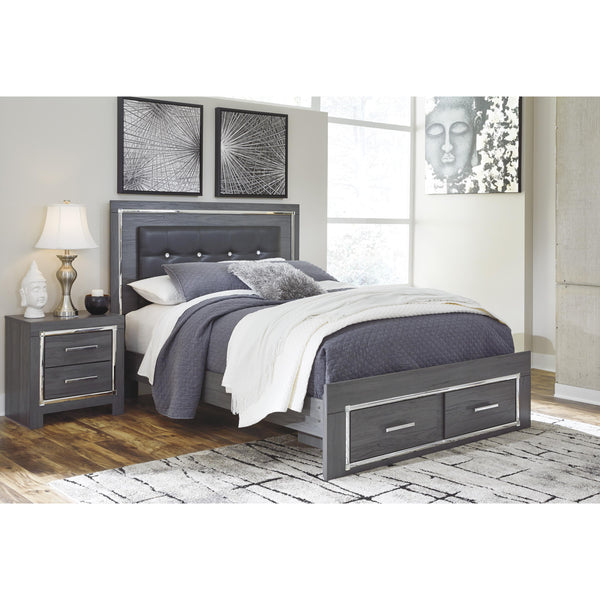 Signature Design by Ashley Lodanna Queen Upholstered Panel Bed with Storage B214-57/B214-54S/B214-95/B100-13 IMAGE 1