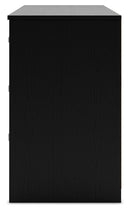 Finch - Six Drawer Dresser - 29'' Height - Black