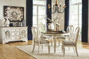 Realyn - Dining UPH Side Chair (Set of 2) - Ribbonback - Chipped White