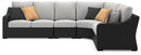 Beachcroft - 4-Piece Outdoor Sectional - Black