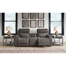 Signature Design by Ashley Hoopster 23703S2 3 pc Power Reclining Loveseat with Console IMAGE 2