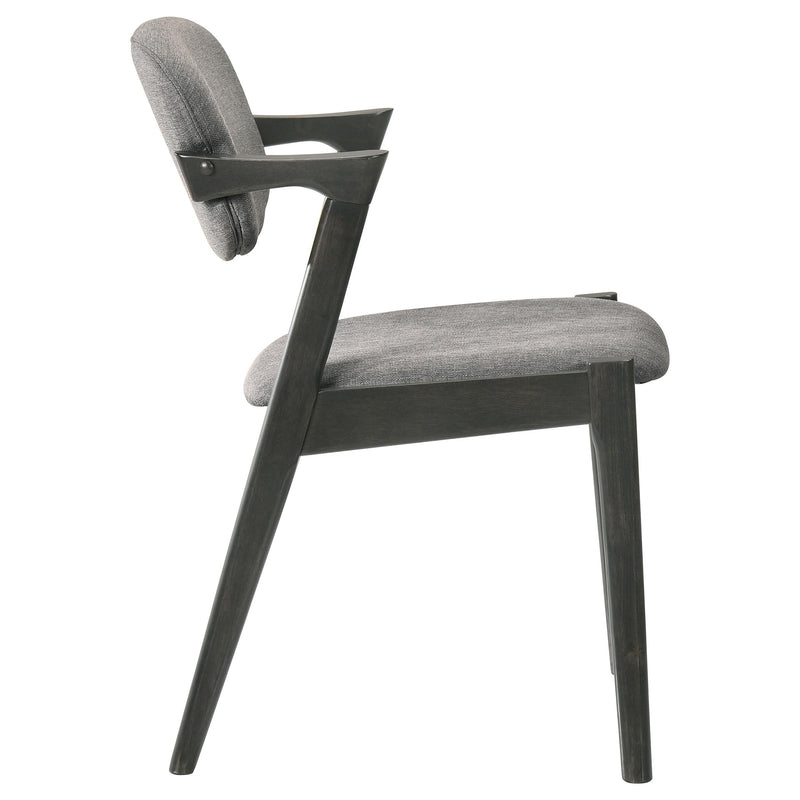 Coaster Furniture Stevie 115112 Padded Wood Dining Arm Chair - Black (Set of 2) IMAGE 7