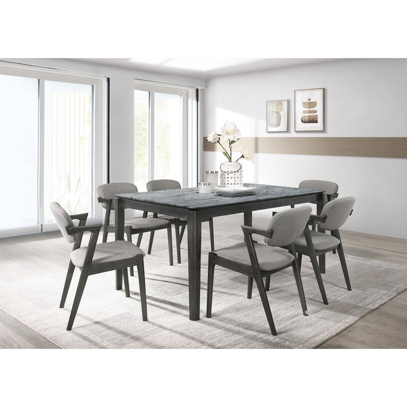 Coaster Furniture Stevie 115112 Padded Wood Dining Arm Chair - Black (Set of 2) IMAGE 9