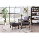  Furniture of America Tarragona Stationary Leather Look Accent Chair CM-AC6165GY-AC IMAGE 2