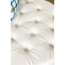  Furniture of America Latoya Leather Ottoman CM-AC6289WH IMAGE 3