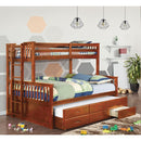  Furniture of America Kids Beds Bunk Bed CM-BK458Q-OAK-BED+TR IMAGE 2