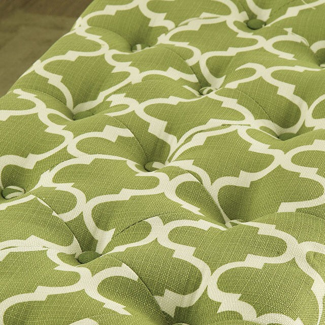 Furniture of America Zaira Fabric Storage Ottoman CM-BN6033GR IMAGE 4