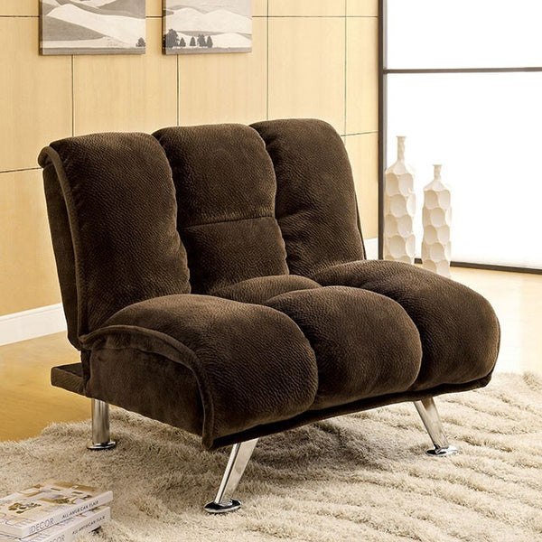 Furniture of America Marbelle Futon CM2904DB-CH-VN IMAGE 1
