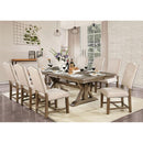 Furniture of America Julia Dining Table with Pedestal Base CM3014T-TABLE IMAGE 2