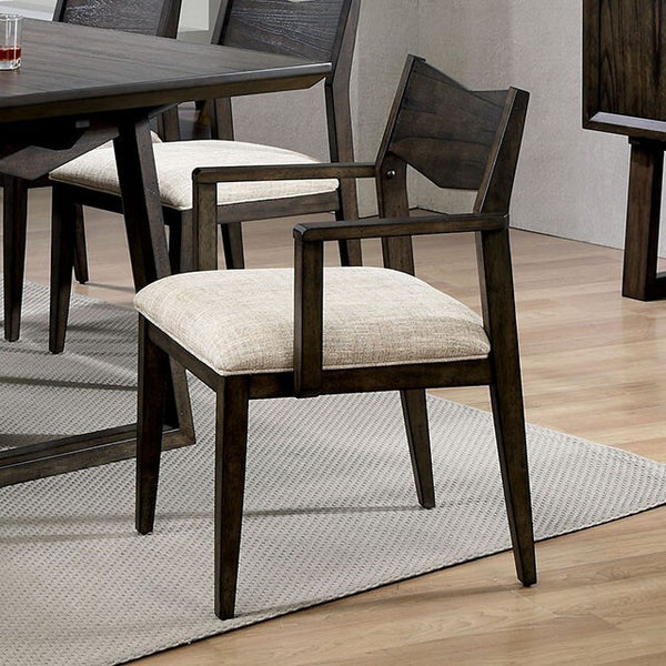 Furniture of America Meridian Arm Chair CM3398AC-2PK IMAGE 1
