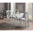  Furniture of America Jaelynn 3 pc Dinette CM3477WH-RT-3PK IMAGE 2