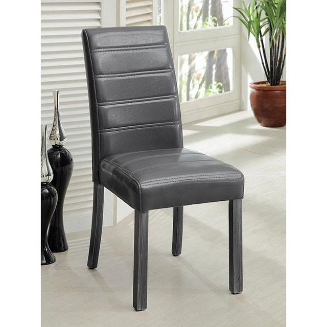 Furniture of America Triangular Elise Dining Table CM3553GY-T-TABLE IMAGE 3